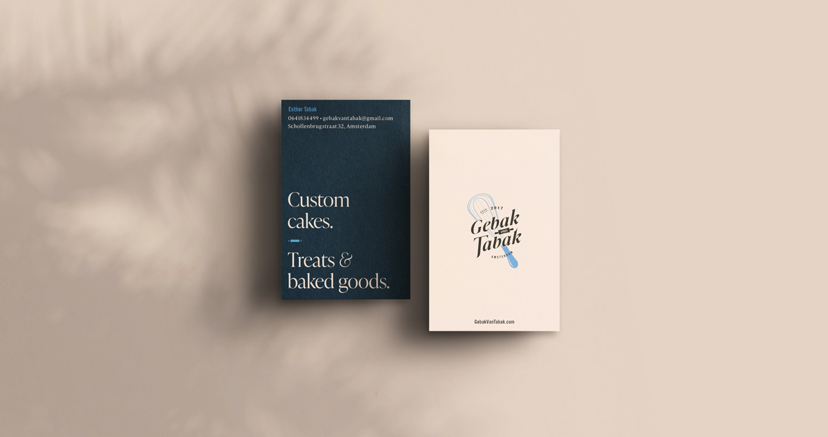 Gebak van Tabak design work